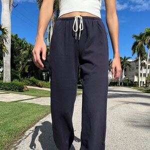 brandy melville navy sweatpants